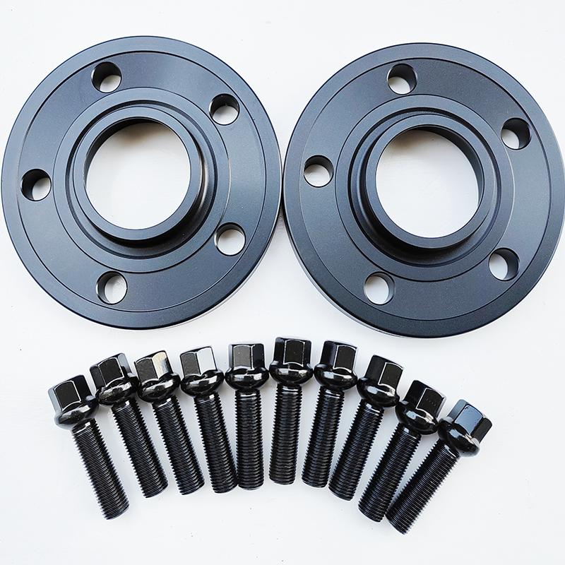 2PCS Hub Centric Wheel Spacers 10/12/15/20MM 5x112 66.6 with Extended 14X1.5 Bolts for Mercedes Benz - Set of 2