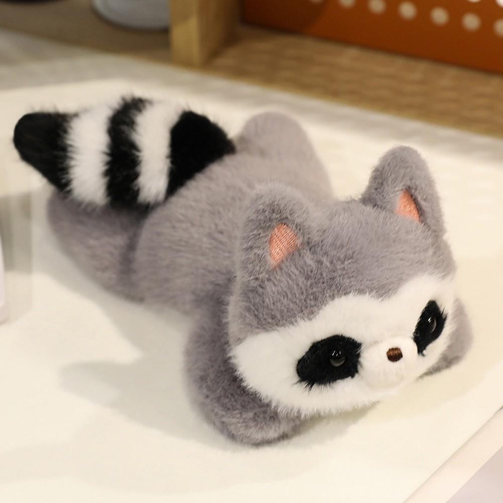 Animals Raccoon Plush Toy Wrist Pad Animal Plush Doll Soft Sitting Animals Plush  Kids Toy