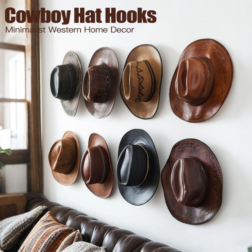 3Pcs Plastic Hat Rack Wall Mounted Hat Storage Holder Hat Storage Organizer Hanger  for Household