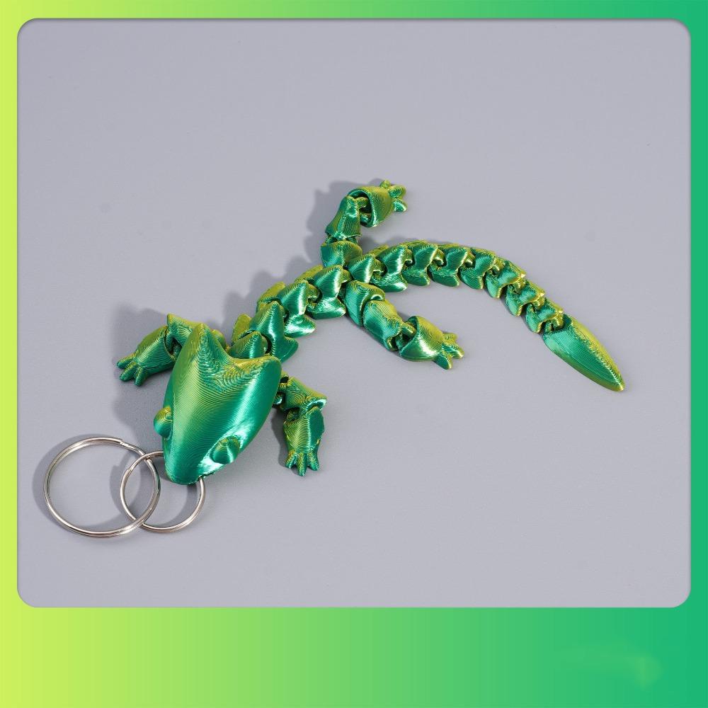 

Брелок Шарм Китайский Дракон 3D-печатная Игрушка Дракон-Ящерица с Подвижными Частями Настольное Украшение Style 11