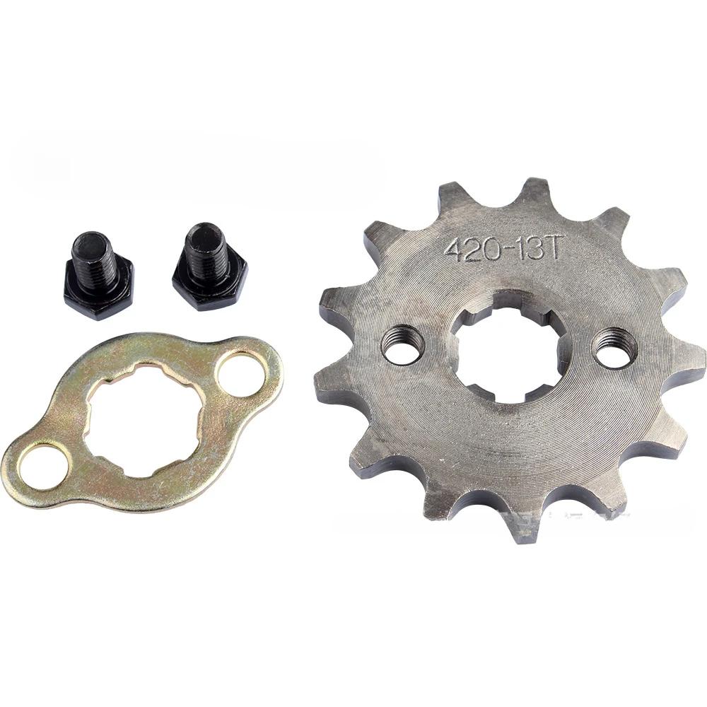 420 10/12/13/14/15/16/17/18/19 Tooth Front Engine Sprocket 17mm For 70cc 110cc 125cc Pit Dirt Bike Replacement Accessories
