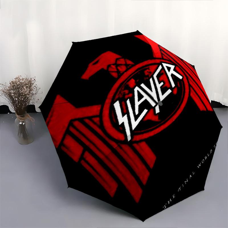 1pc SLAYER THE FINAL WORLD TOUR Automatic Open/Close Umbrella with 8-Rib Windproof Canopy10144
