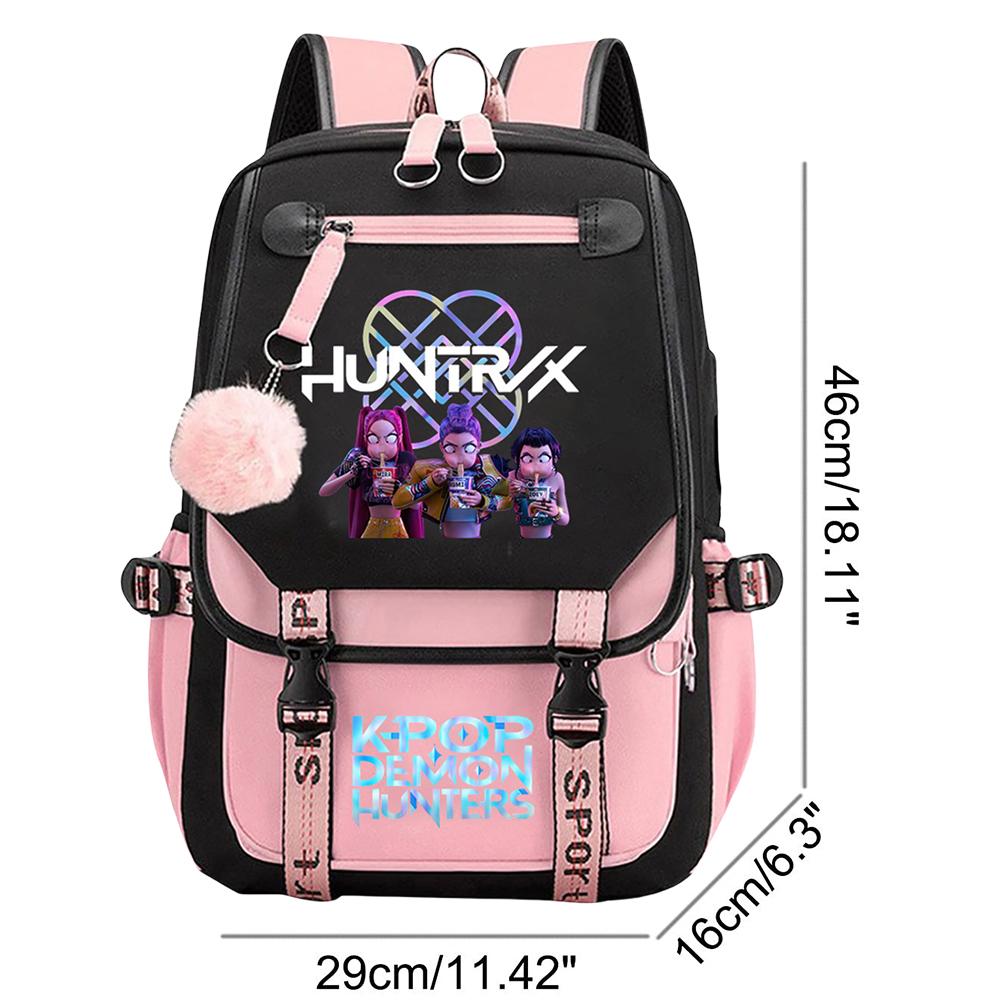 School Backpack for Students KPop Movie Daily Bagpack 2025 Hot Movie Print Backpacks for Girl Boy Laptop Usb Port Bag for Kids