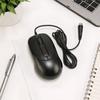 Responsive 3 Buttons Wired for PS2 Optical Mouse Portable Black Wired Mouse Gaming Mouse Desktop Laptop Computer