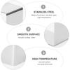 Stainless Steel Cake Ring 3 Inch Square Mousse Mould Baking Pastry Dessert Tool Cookie Cutter Oven Safe Kitchen Barware