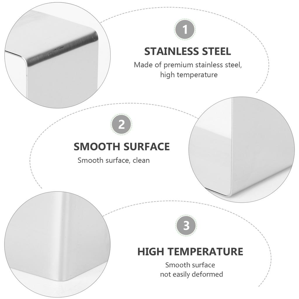 Stainless Steel Cake Ring 3 Inch Square Mousse Mould Baking Pastry Dessert Tool Cookie Cutter Oven Safe Kitchen Barware