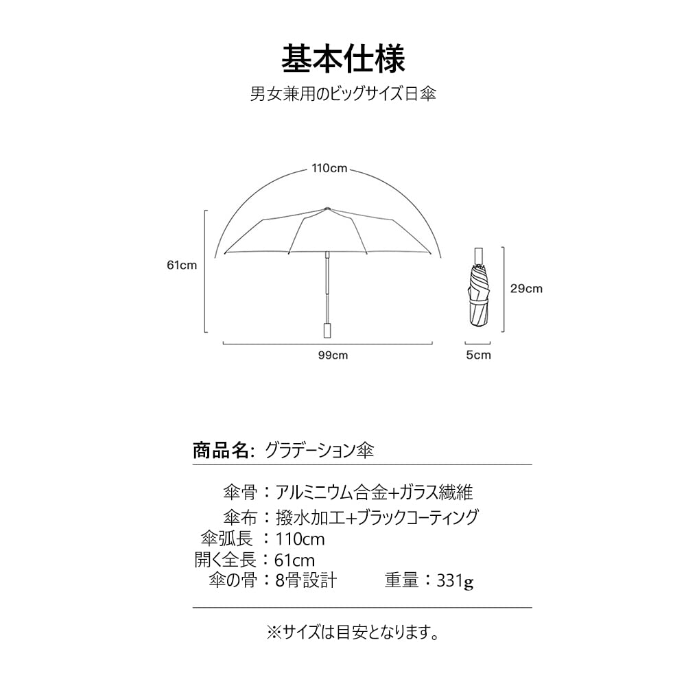 Dlin Folding Umbrella for Large For Sunny and Rainy Folding UV Protection Light Level 5 Water Quick Wind Cute Umbrella for Folding Umbrella for Sunny
