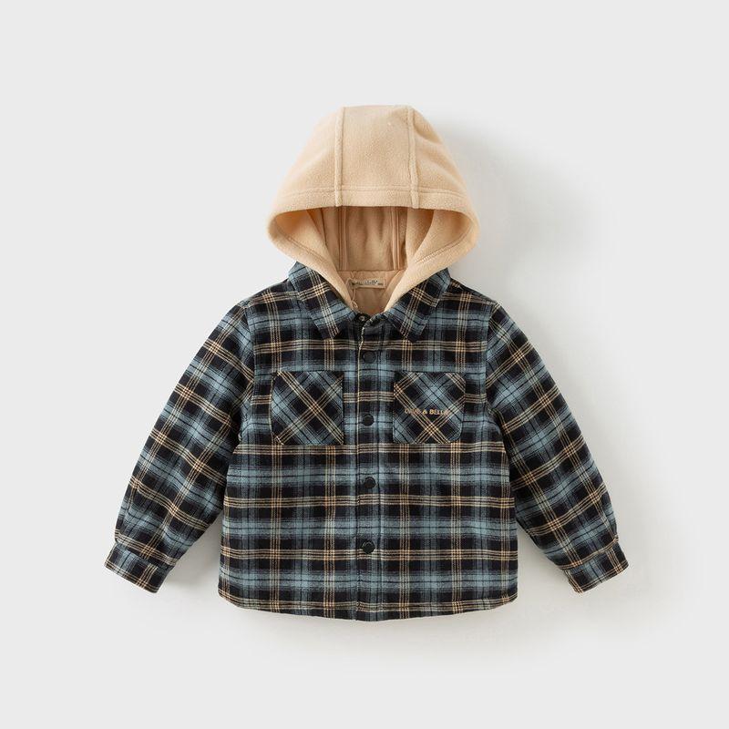 David Bella Boys' Cotton Jacket 2026 Autumn and Winter New Style Inner Lining Children's Class a Quilted Shirt Baby Cotton Coat