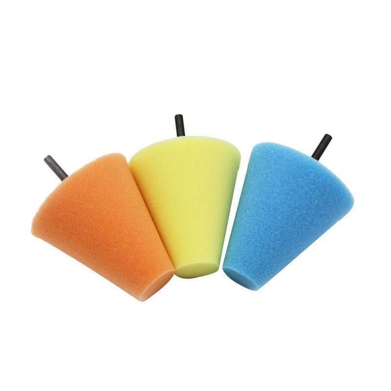 Conical Sponge Brush for Car Waxing, Wheel Hub Cleaning & Polishing
