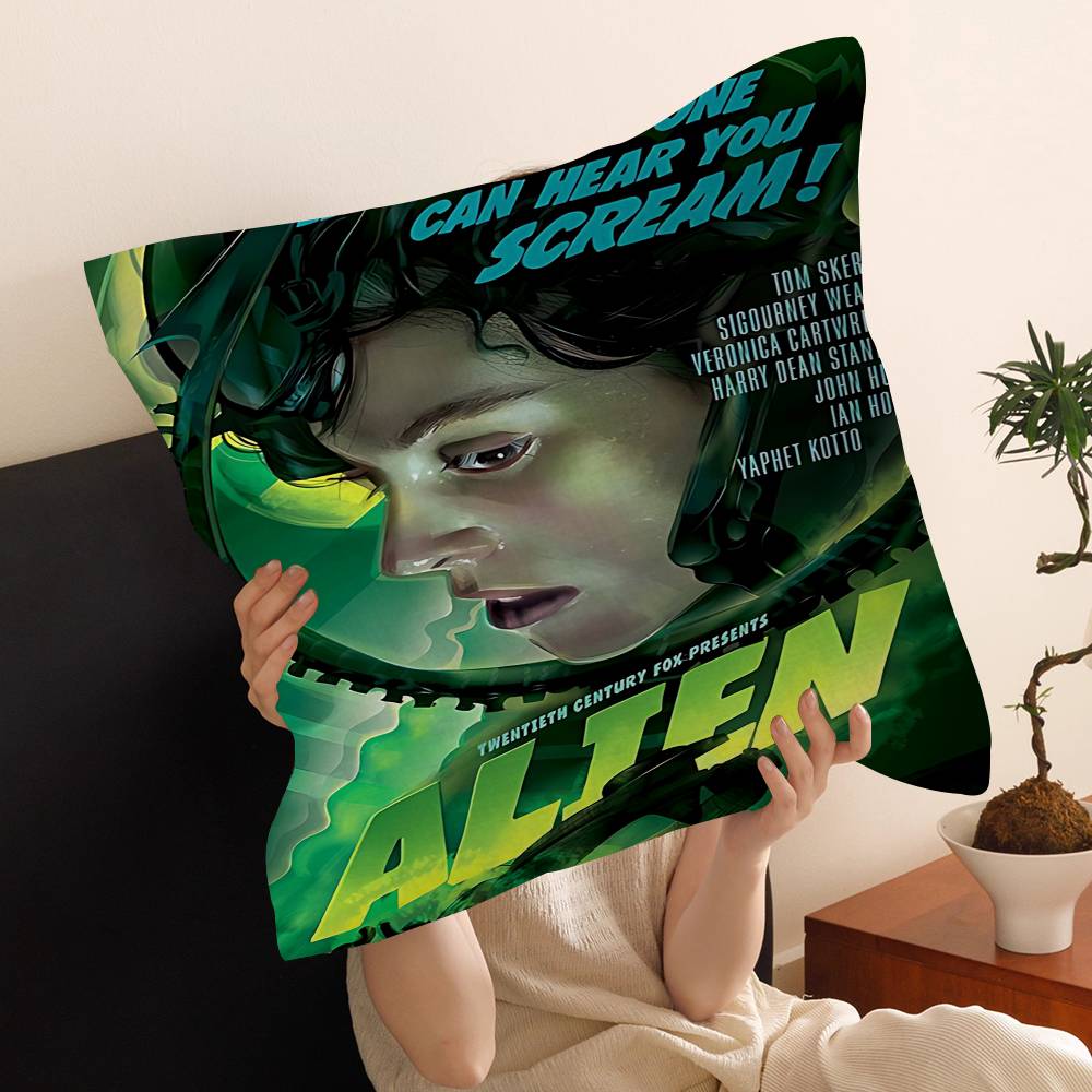 Alien Movie Art Poster Alien Cushion Cover Car Throw Pillow Case For Sofa Car Christmas Gift xcm xcm