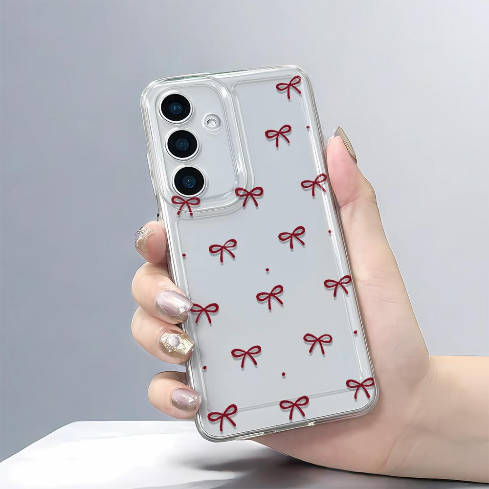 

Bow-tie Bear Phone Case For Samsung S20 S21 FE S22 S21 S20 S20 S10 Note 10 20 S23 S24 S25 Plus Ultra Clear Soft Cover Case Funda Samsung S23 Ultra
