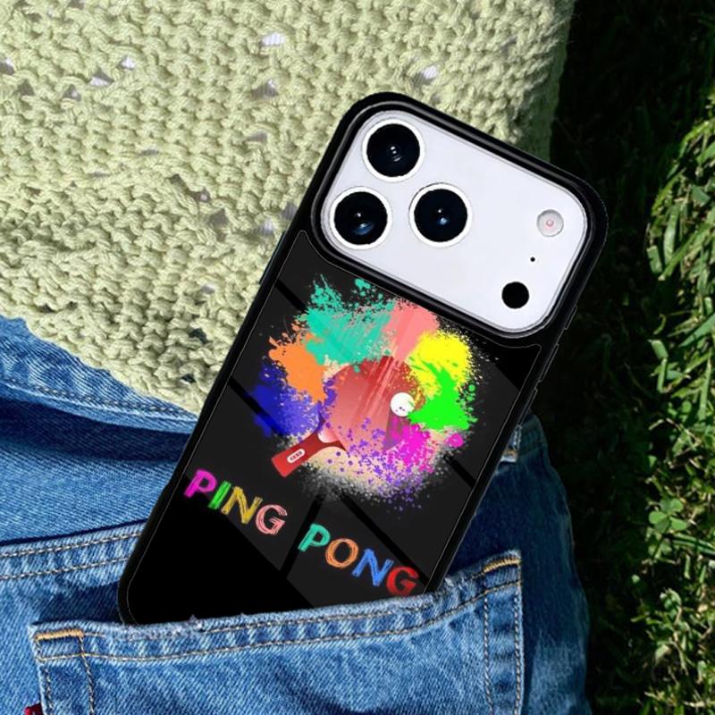 Table Tennis Sport Phone Case For iPhone 17 AIR 16 Pro Max 15 14 Pro 11 12 13 Shockproof Silicone Cover iPhone 15 Pro Max