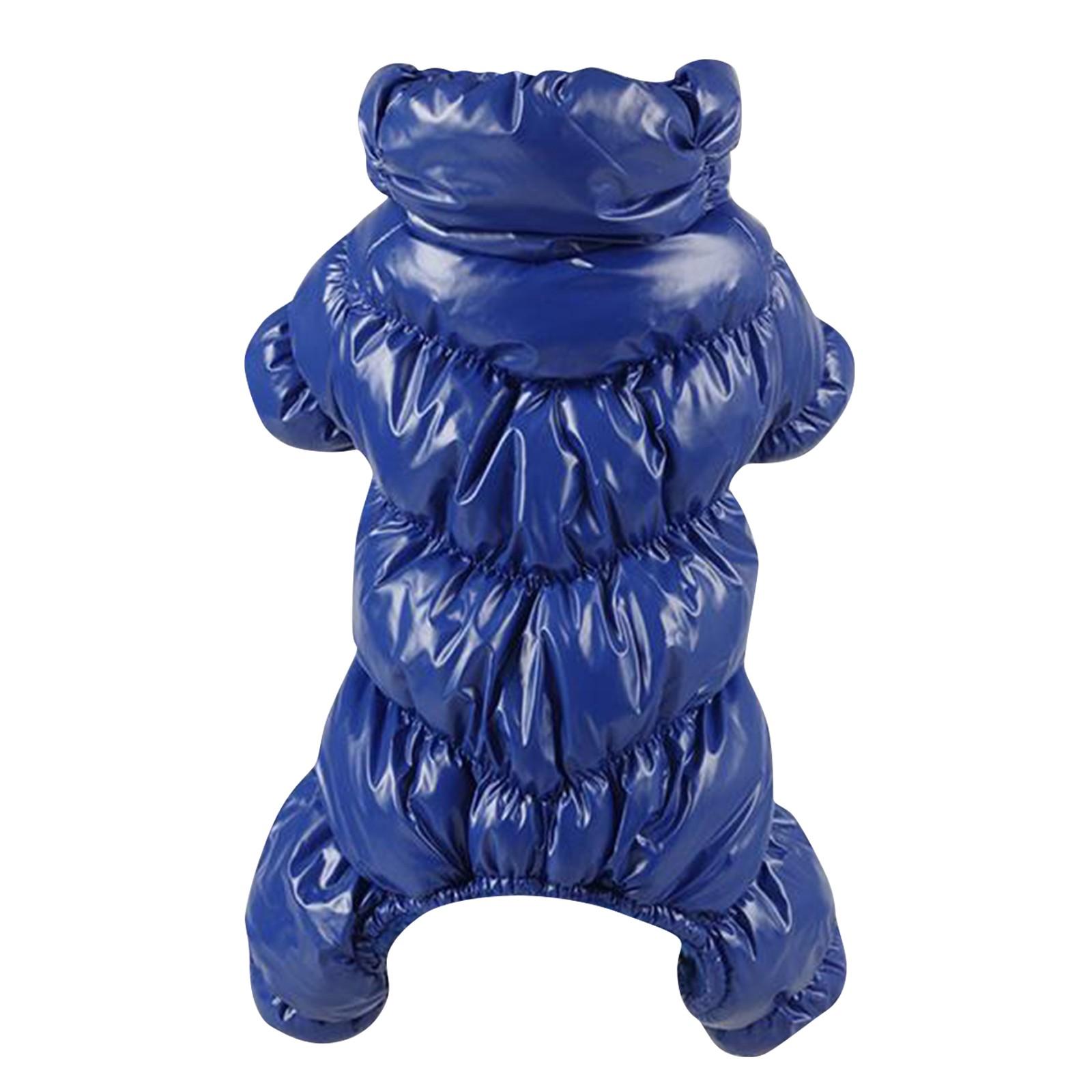 

Зимний пуховик для собак, одежда, зимнее пальто на четверых ногах, утепленный хлопок для маленьких собак XS