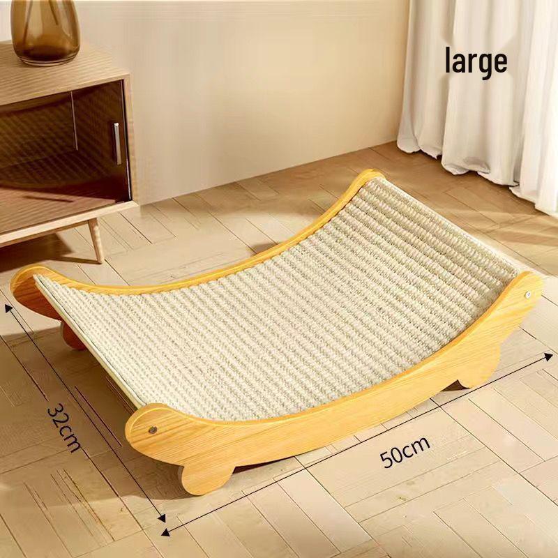 Large Cat Recliner: Durable Scratching Board & Bed Combo