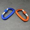 Mehrfarbige D-Form Schlüsselhaken Aluminium Klettern Sicherheitsverschluss Bergsteigen Schutzausrüstung