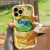 Phone Case: 2D flat design suitable for iPhone 18 17 16 15 14 13 Pro protective case, sunglasses little crocodile, perfect Christmas and Halloween hol