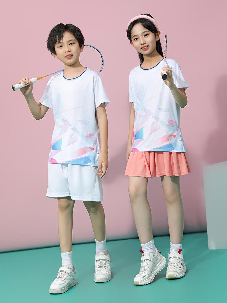 Children's Badminton Clothing, Table Tennis Clothing, Tennis Clothing Set, Boys' Sportswear, Girls' Quick-drying Training Clothing, Men's