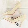 Fashion Classic Style New Women's Single Shoes Retro Simple Exquisite Workmanship Versatile Women Bow Pointed Toe High Heels 10.5CM