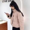 Niche polka dot down cotton-padded clothes women's short winter new versatile sweet little cotton-padded coat