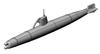 Aoshima Bunka Kyozaisha Ironclad Cruiser Submarine Type Otsu Special Submarine Equipped Ship 1/350 [Steel Ship] I-27