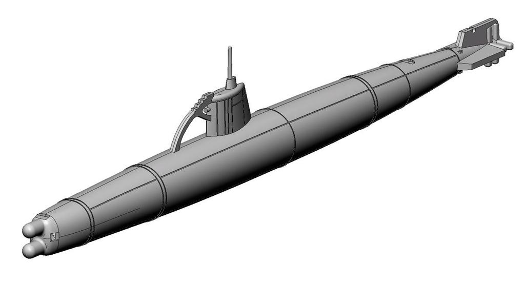 Aoshima Bunka Kyozaisha Ironclad Cruiser Submarine Type Otsu Special Submarine Equipped Ship 1/350 [Steel Ship] I-27