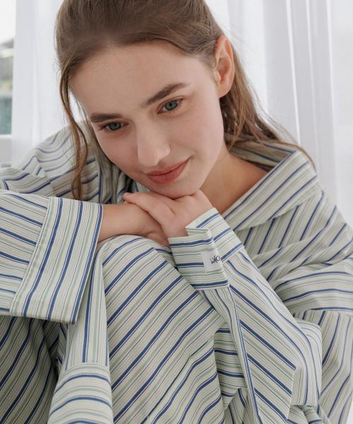 [OFF HOUR OBJET] Amorin Bay Long Sleeve Pajama Set (2-SET) [Shipped from Korea] 100% Authentic