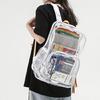 Fashion Bookbags Waterproof Clear Bags Teens Student Schoolbag Casual Bags
