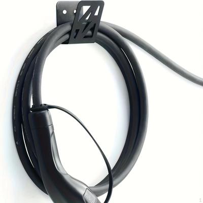 EV Charging Holder Cable Hanger Organizer Heavy Duty Easy Installation Practical Wall Mount Electric