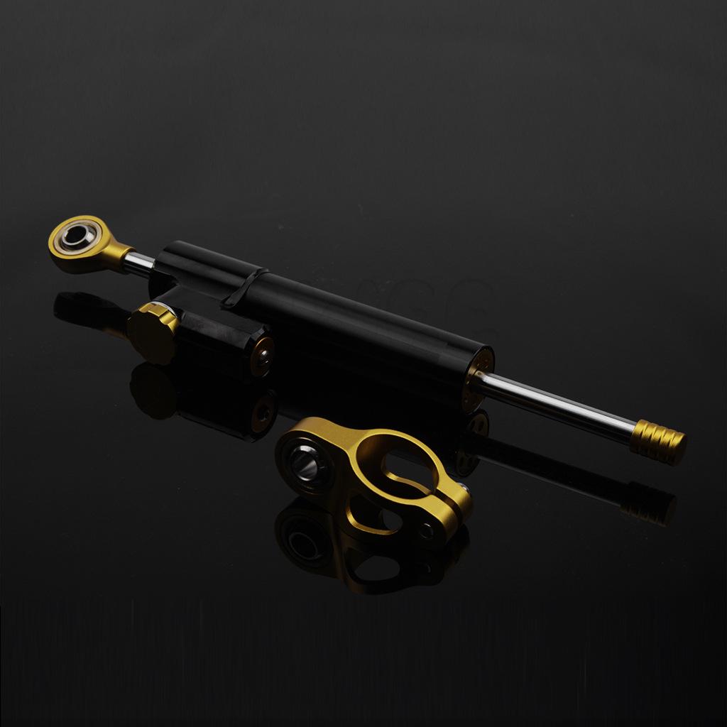 Universal Titanium Motorcycle Handlebar Damper: Anti-Wobble Stabilizer & Shock Absorber