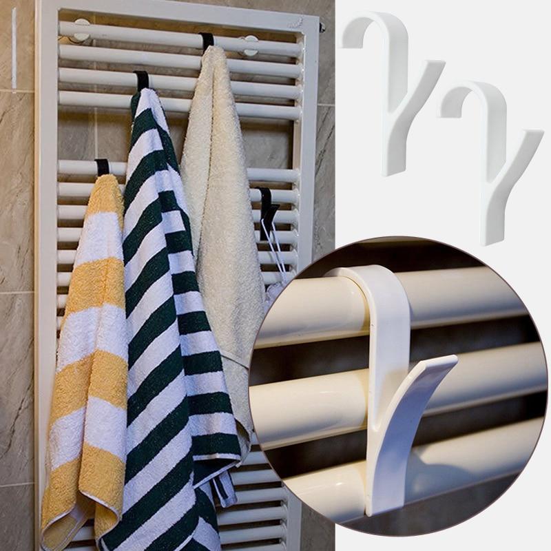 1pcs Towel Rack Radiator Coat Hook Hanger Bath Hook Reinforcement Temperature Resistant Non-slip Fixed Hook
