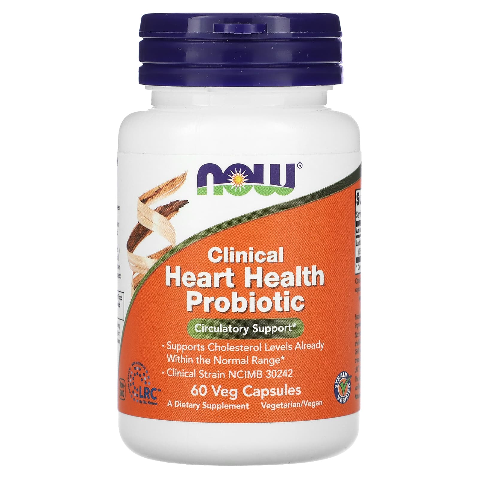 

Heart Health Clinical Probiotic, Veggie Capsules 60 (117Mg per Capsule)