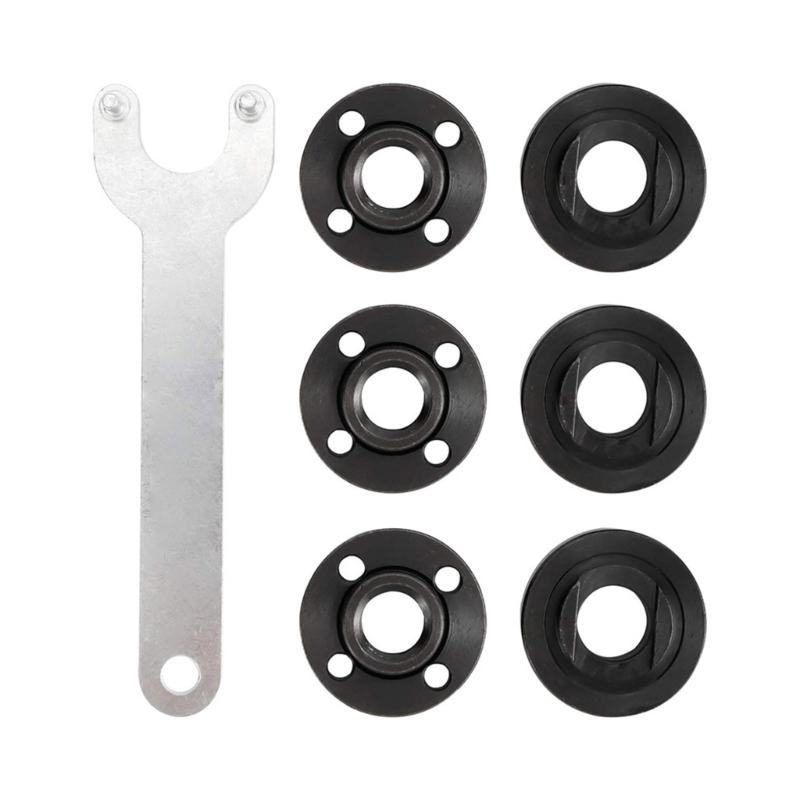 Ключ для фланца УШМ Набор аксессуаров для угловой шлифмашины Включает ключ и набор фланцевых гаек Подходит для различных случаев 1