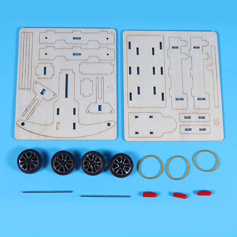 Wood Siege Catapult Model Hands On Assembly Toy Children Learning Toy Easy Installation for Kids Teen Student Aged 7-14