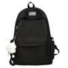 Schoolbag Solid Color ins Large Capacity Stylish Simple Versatile Travel School Bag Elementary School Elementary School Junior High School College 
