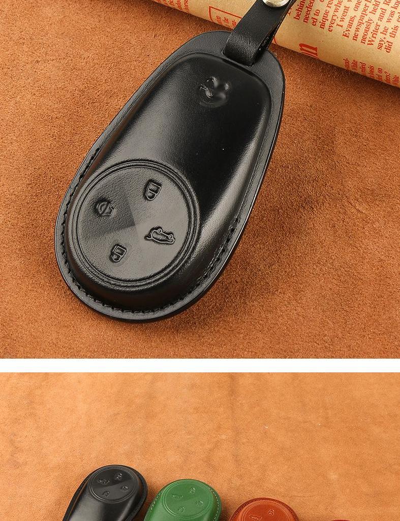 Premium Genuine Leather Key Case for NIO ES6/ES8/EC6/ET7 - Top Layer Cowhide Protective Cover