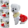 Creative New Year Pet Dress Chinese Style Pet Tang Clothes Pet Princess Skirt  Dress Up Accessories