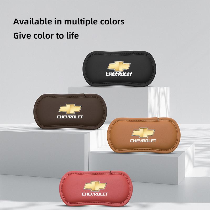 Leather Car Pillow Cushion Elastic Knee Pad Leg Pad Armrest Pad Accessories For Chevrolet Spark Captiva Cruze Tracker Orlando