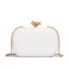 Light Luxury Machine Woven Chain Hand-held Bag, Fashionable Evening Commuting Box Bag, Single Shoulder Diagonal Cross Bag