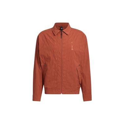 Wuji Huo Woven Jacket With Wave Pattern And Loose Fit Men Jacket Wild-Brown IP4941