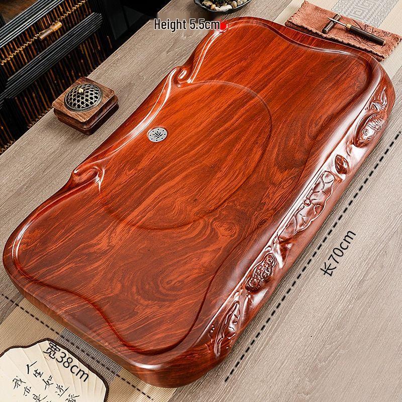 Elegant Solid Wood Draining Tea Tray