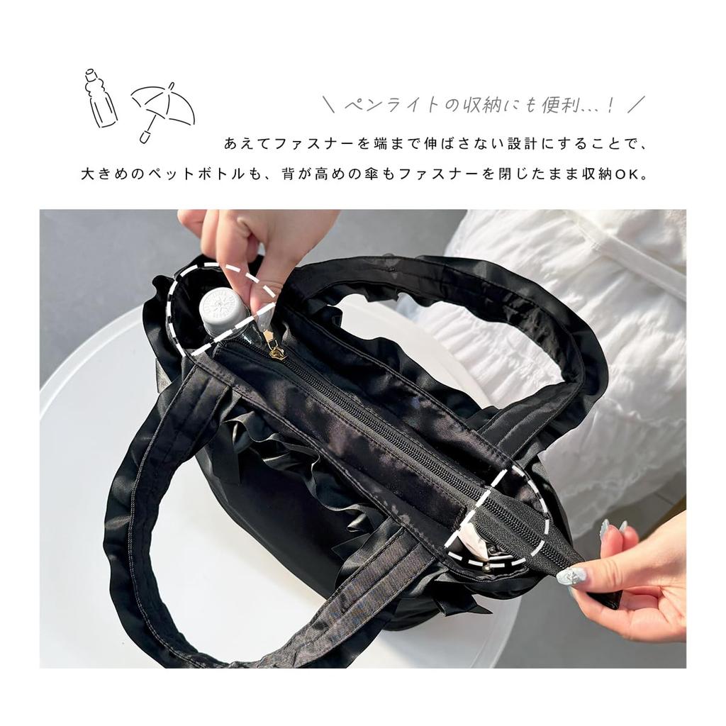 Gisele Damen A4 Tragetasche, Leicht, Gerüscht, 2-Wege-Reißverschluss, Mehrere Taschen, Wasserabweisend, Großes Fassungsvermögen, Geruchshemmend, Perfekt für