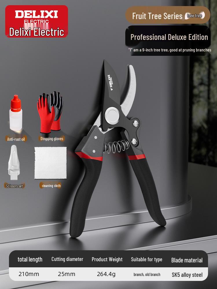 Delixi Electric Pruning Shears for Gardening, Branch Cutting, and Fruit Tree Pruning