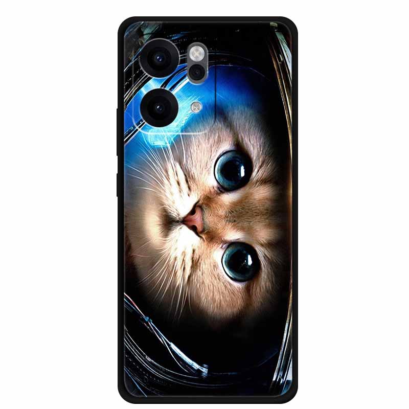 For Oppo Reno14 Pro 5G Case Animals Soft Silicone TPU Phone Cases Back Cover for Oppo Reno 14 Lion Shockproof Cool Wolf Capa