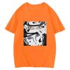 Japanese Anime Naruto Uchiha Itachi Printed T-shirt, Cotton Short Sleeve Unisex Fashion Street Couple Tops