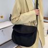 Soft Large Capacity Shoulder Bag Adjustable Strap Women Messenger Pouch Nylon Square Bag  Men