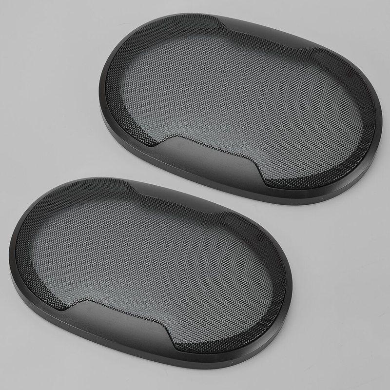 

2pcs Black 6 x9 Car Speaker Grille Mesh Cover Woofer Guard Protector Decorative Circle