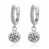 New 925 Sterling Silver Earrings Zircon For Women Exquisite Student Girlfriend Jewelry Accessories Wedding Mother's Day Gift