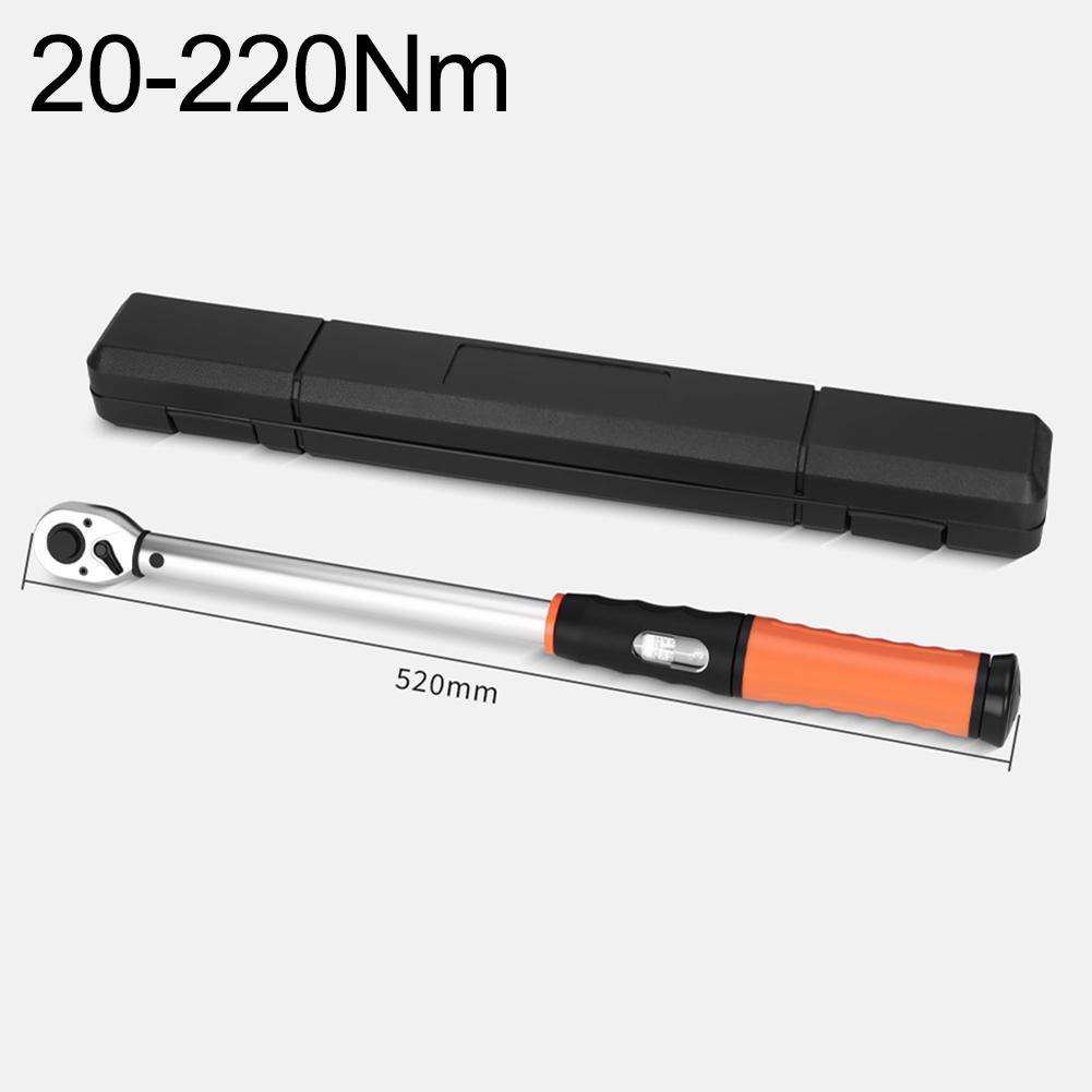 1 Stück Drehmomentschlüssel mit Vierkantantrieb und einstellbaren Drehmomenteinstellungen, ausgestattet mit einem leichtgängigen Knarrenkopf für präzises Schrauben