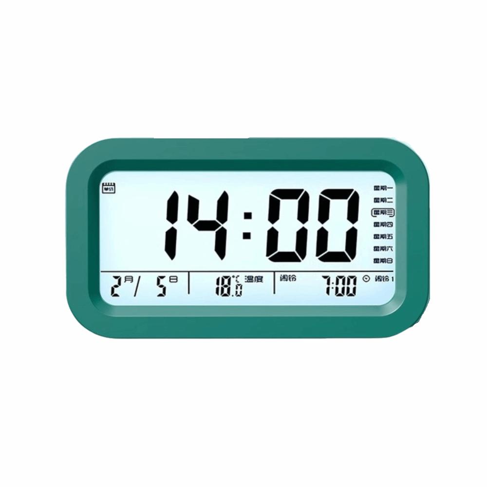 

Led Light LED Digital Clock Temperature Display Desktop Alarm Clock New Digital Alarm Clock Office зелёный