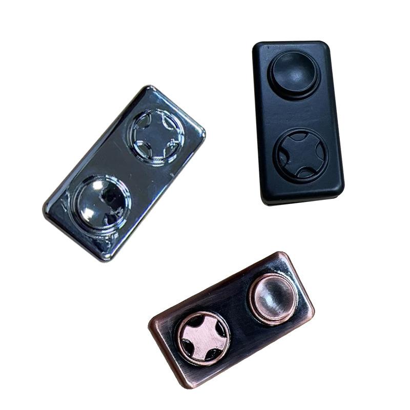 Magnetic Push Card Mechanical Slider Pushing Plate Haptic Coin Clicker Relieve Stress Relief Toy EDC Metal Fidget Antistresse